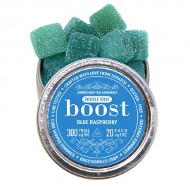 Boost THC Blue Raspberry Gummies (300mg THC)