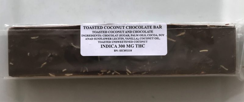 CannaCo Toasted Coconut Chocolate Bar - 300mg THC (Indica) - Image 4