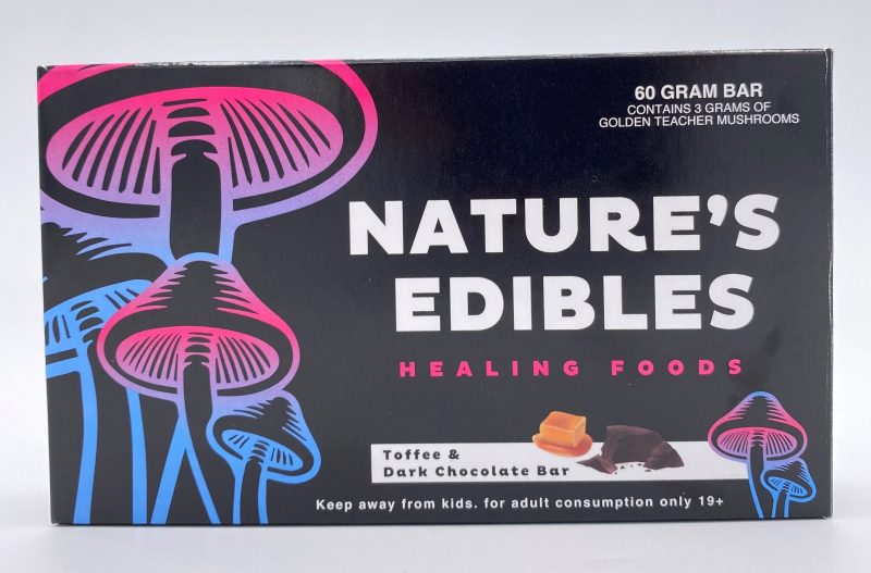 Nature's Edibles Psilocybin Toffee & Dark Chocolate Bar (3000mg) *Golden Teacher* - Image 3