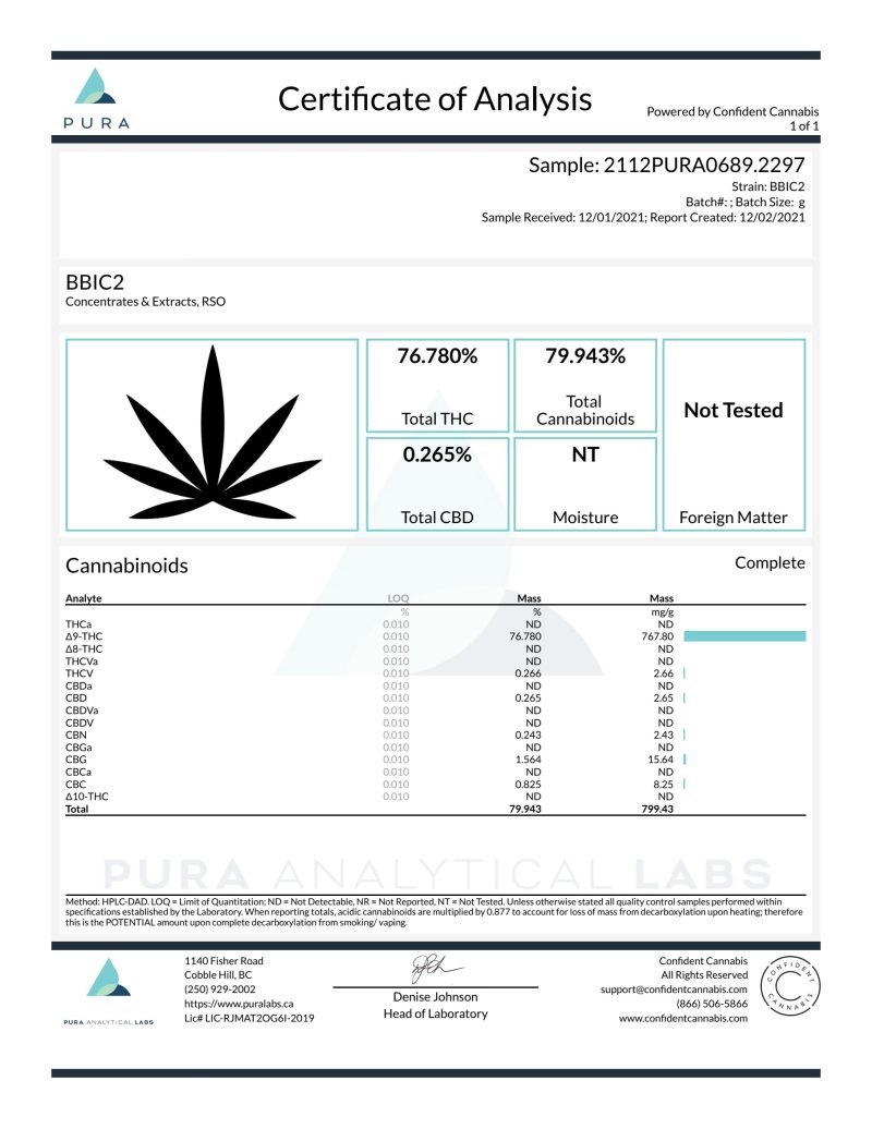 Cherry Oil 3ml *Full Spectrum* - 70.0% THC - Image 3