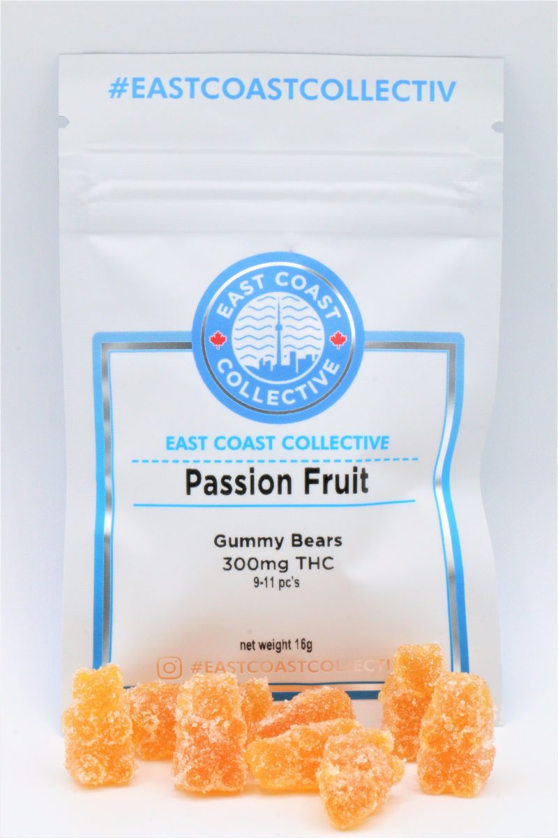 East Coast Collective Gummy Bears - Passion Fruit (300mg THC) - Image 2