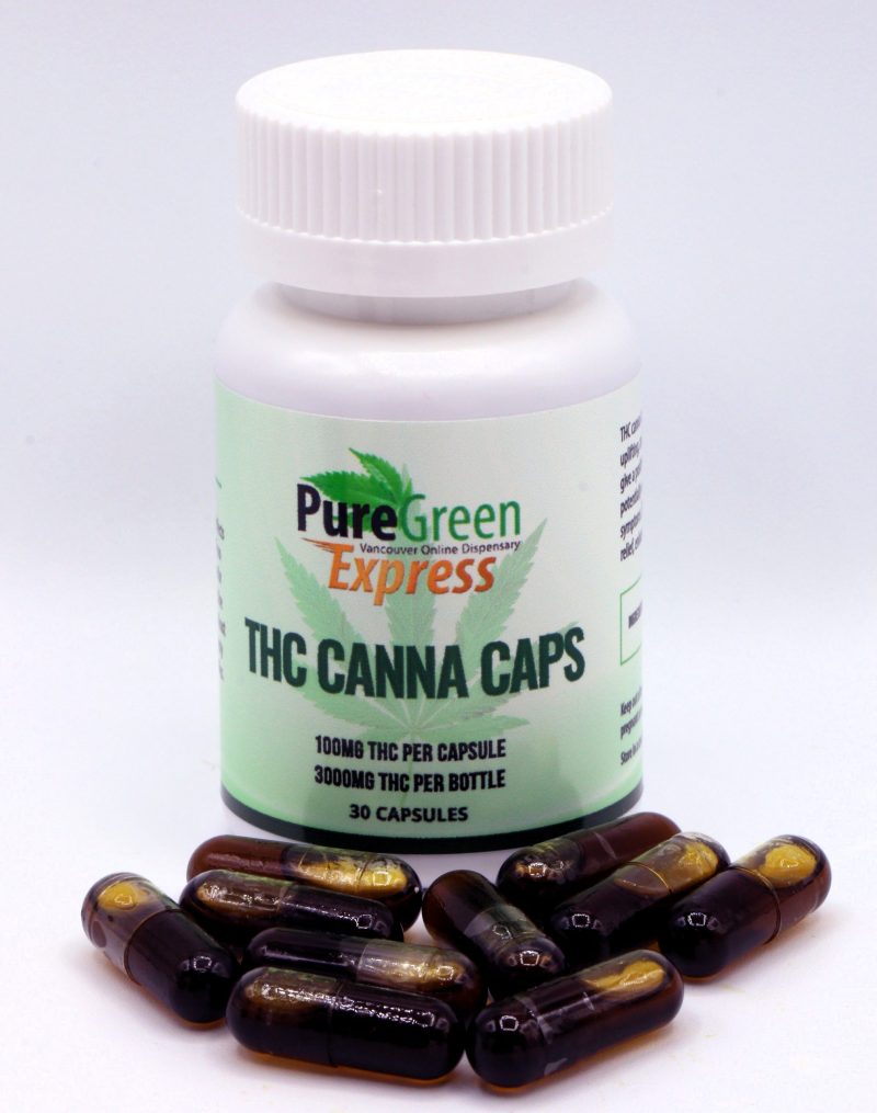 PGE Canna Caps - 100mg THC (30 Count Bottle)