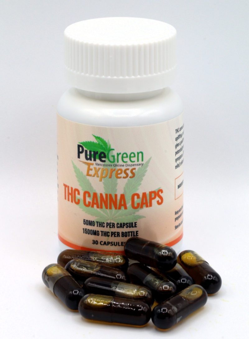 PGE Canna Caps - 50mg THC (30 Count Bottle)