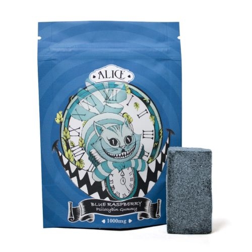 alice blue raspberry 1000mg gummy