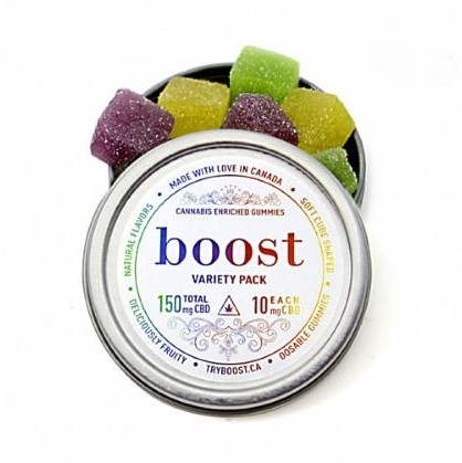 Boost CBD Gummies - Assorted Flavours (150mg CBD)