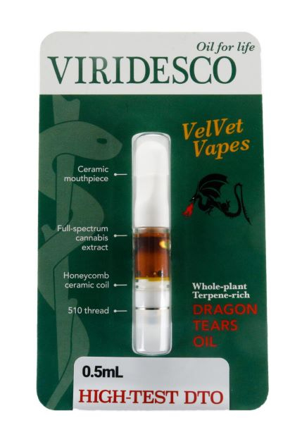 Viridesco Vape Cartridge - Dragon’s Tears Oil (0.5ml)