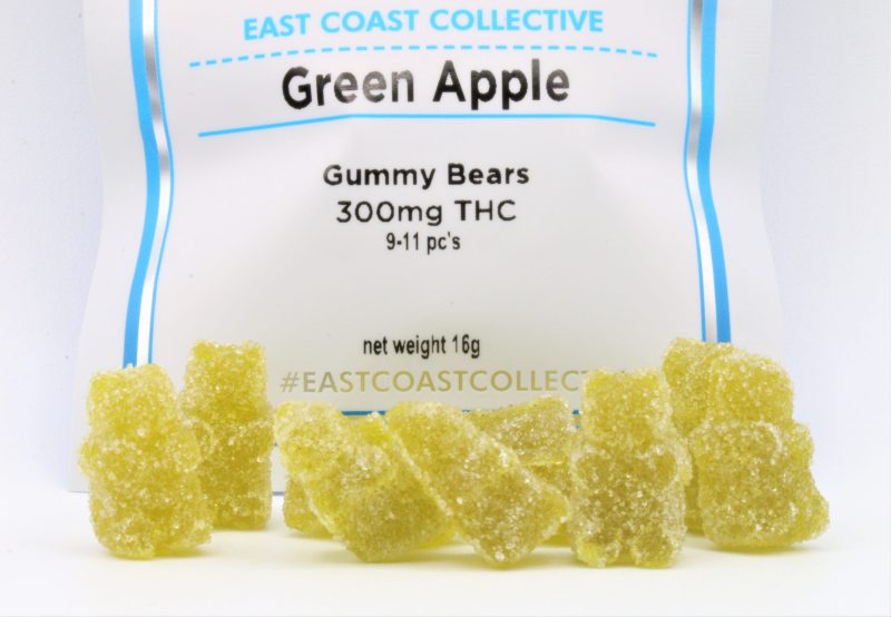 East Coast Collective Gummy Bears - Green Apple (300mg THC)