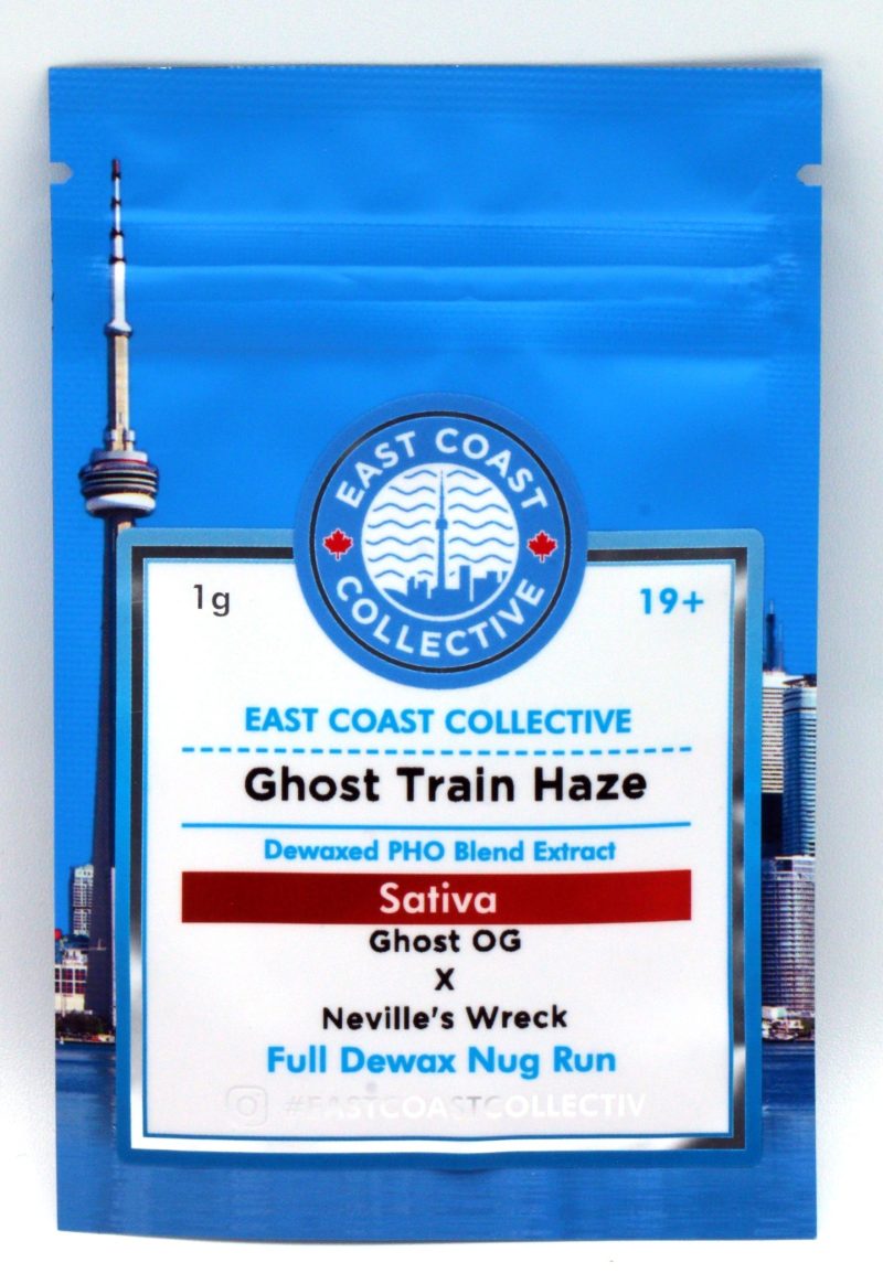 East Coast Collective Shatter *80-90% THC* Ghost Train Haze