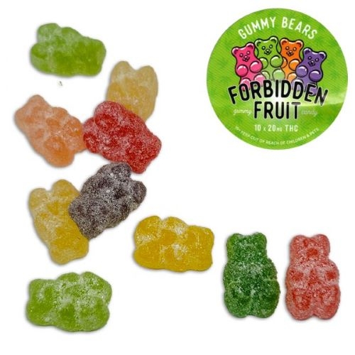 Forbidden Fruit - Gummy Bears (200mg THC per pack)