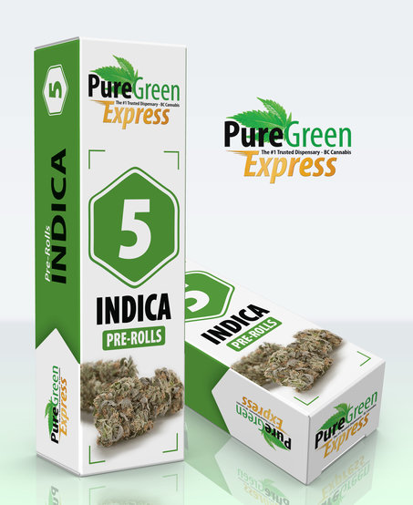 PGE Pre Rolled Joints - Indica (5-Pack)