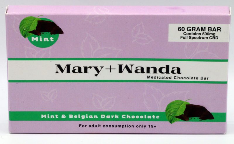 Mary+Wanda CBD Dark Mint Chocolate Bar (500mg CBD)