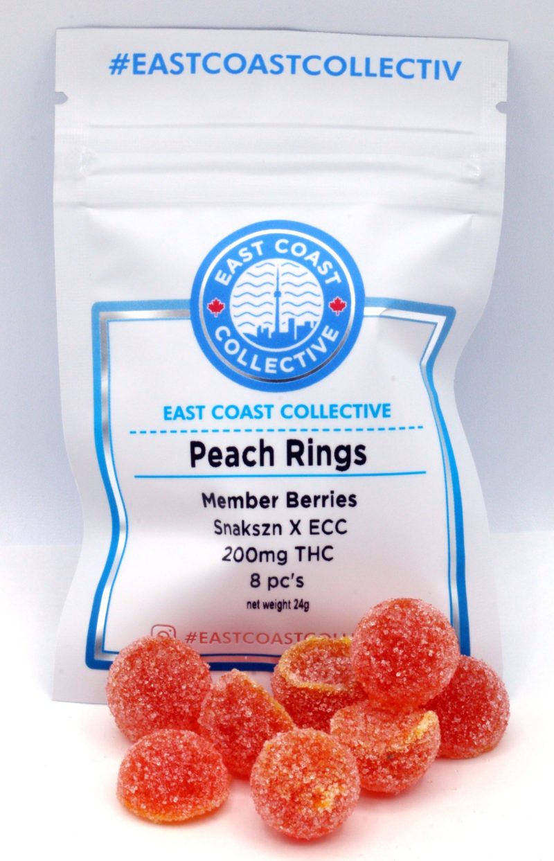 East Coast Collective - Member Berries - Peach Rings (200mg) *Solventless*