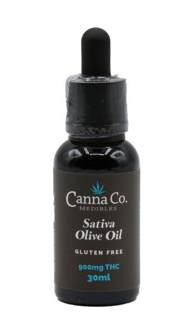 CannaCo Olive Oil Tincture - Sativa (900mg THC) *Gluten Free*