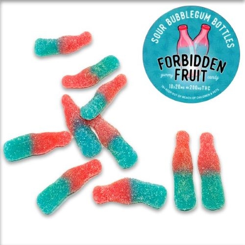 Forbidden Fruit - Sour Bubblegum Bottles (200mg THC per pack)