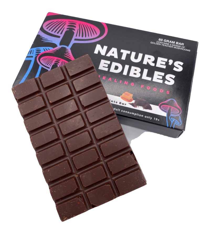 Nature's Edibles Psilocybin Toffee & Dark Chocolate Bar (3000mg) *Golden Teacher*