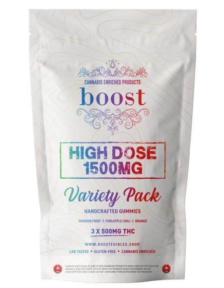 Boost THC High Dose - Variety Pack Gummies (1500mg THC)