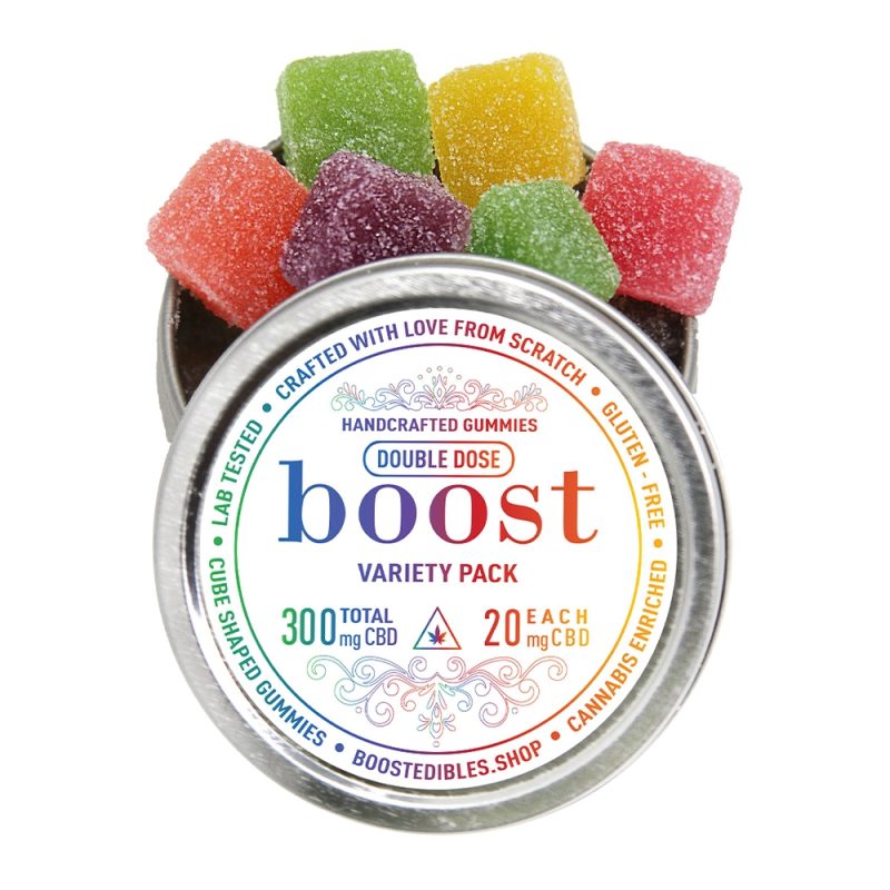 Boost CBD Gummies - Assorted Flavours (300mg CBD)