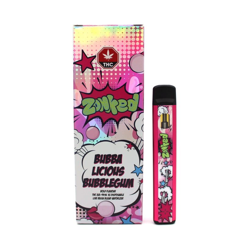 Zonked *Live Resin* Disposable Vape Pen - Bubbalicious Bubblegum (1g)